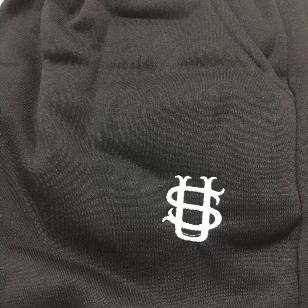 Black mens Y2k fashion sweatpants streetwear